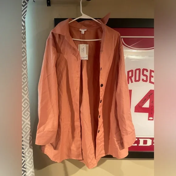 LulaRoe “Abigail” Shacket Button Up Top - Picture 4 of 12